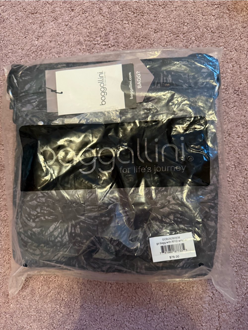 Baggallini Black Nylon Crossbody Bag